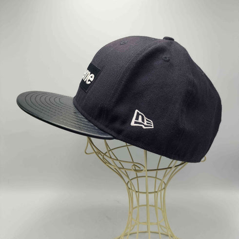 シュプリーム Supreme 12AW MMXIII Leather Visor New Era Cap ボックスロゴ レザー バイザー 6パネル キャップ メンズ 7 3/8 58.7cm