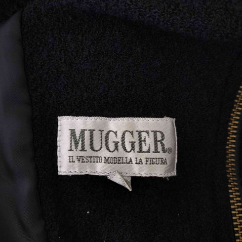 マガー MUGGER ベロア刺繍 ジップブルゾン メンズ JPN:L