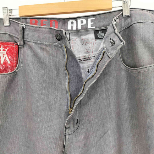 RED APE クロコ型押しデザイン PREMIUM ワイドパンツ メンズ 42
