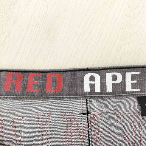 RED APE クロコ型押しデザイン PREMIUM ワイドパンツ メンズ 42
