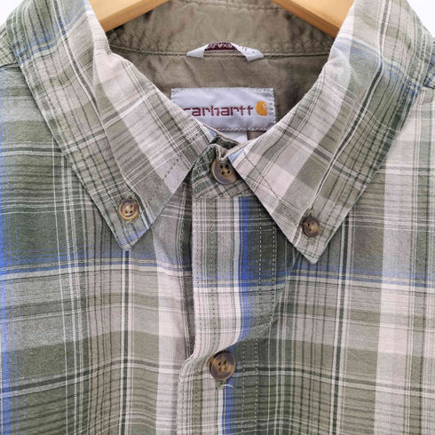 カーハート Carhartt RELAXED FIT ボタンダウンチェックシャツ メンズ import:L