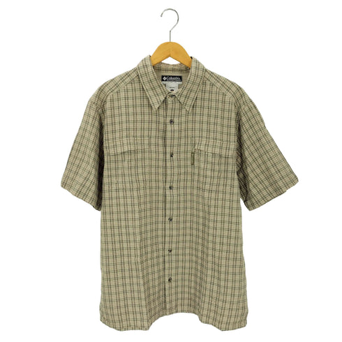 コロンビアスポーツウェア Columbia Sportswear ショートスリーブチェックシャツ メンズ import:L
