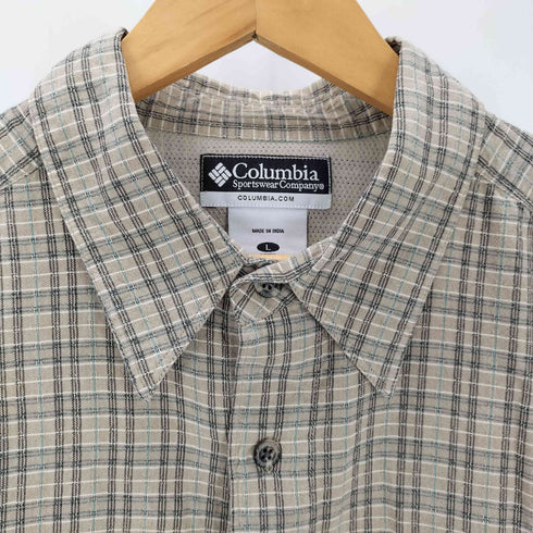 コロンビアスポーツウェア Columbia Sportswear ショートスリーブチェックシャツ メンズ import:L