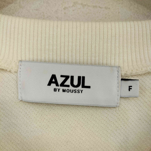 アズールバイマウジー AZUL by moussy 裏毛ドッキングシアー長袖トップス レディース FREE