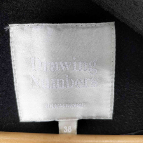 ドローイングナンバーズ Drawing Numbers ウール混ビッグラペルガウンコート レディース JPN:38