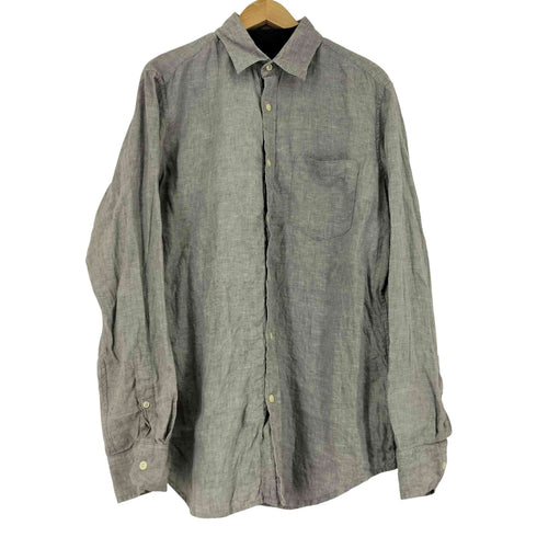 バナナリパブリック BANANA REPUBLIC リネンレギュラーカラーシャツ メンズ JPN:M