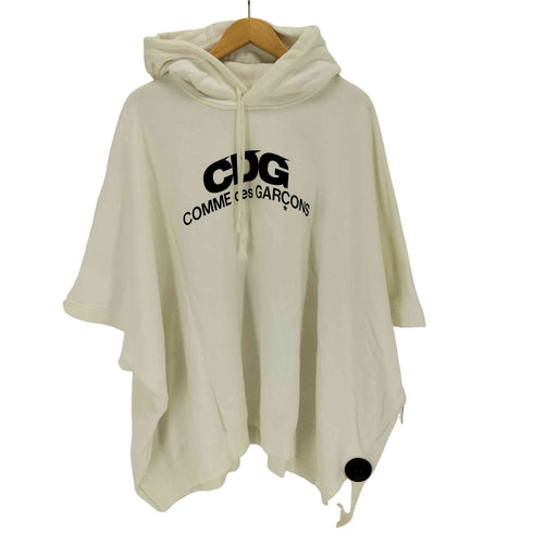 シーディージーコムデギャルソン CDG COMME des GARCONS AD2019 ロゴフーディーポンチョスウェットパーカー メンズ JPN:L