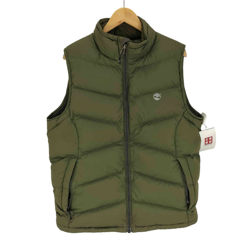 ティンバーランド Timberland ロゴ プリント ジップアップ ダウン ベスト メンズ import:L