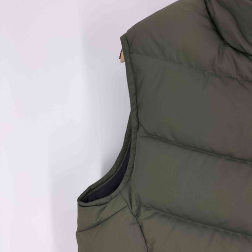 ティンバーランド Timberland ロゴ プリント ジップアップ ダウン ベスト メンズ import:L
