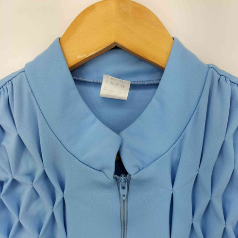 90S ロケットTALON フロントハーフジップ フロントプリーツ L/S ワンピース レディース