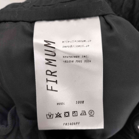 フィルマム FIRMUM 2023AW ウール テーパードパンツ レディース XS