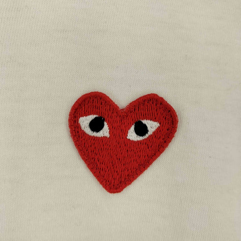 プレイコムデギャルソン PLAY COMME des GARCONS Embroidered heart T-Shirt レディース import:M
