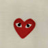 プレイコムデギャルソン PLAY COMME des GARCONS Embroidered heart T-Shirt レディース import:M