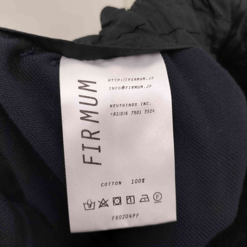 フィルマム FIRMUM 2024SS ライトモールスキン ウエストギャザー ワイドパンツ レディース M