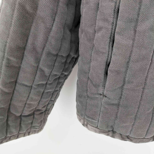 ネストローブ nest Robe リネン混 ノーカラー リバーシブル クロップド ジャケット レディース