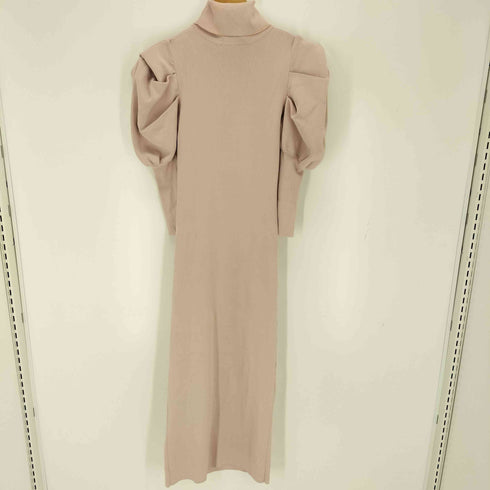 ザラ ZARA パフスリーブタートルネックワンピース レディース import:S