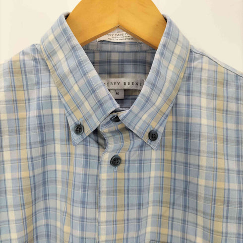 ジェフリービーン GEOFFREY BEENE チェック柄 ボタンダウンショートスリーブシャツ メンズ import:M