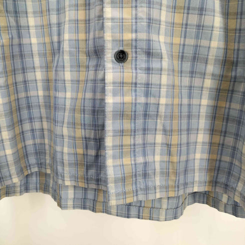 ジェフリービーン GEOFFREY BEENE チェック柄 ボタンダウンショートスリーブシャツ メンズ import:M