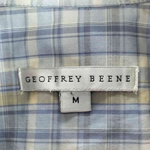 ジェフリービーン GEOFFREY BEENE チェック柄 ボタンダウンショートスリーブシャツ メンズ import:M