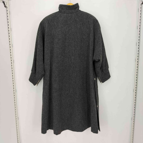 Lily Boutique ウール100% サイドスナップ ジップアップコート レディース 9
