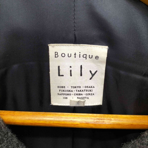 Lily Boutique ウール100% サイドスナップ ジップアップコート レディース 9