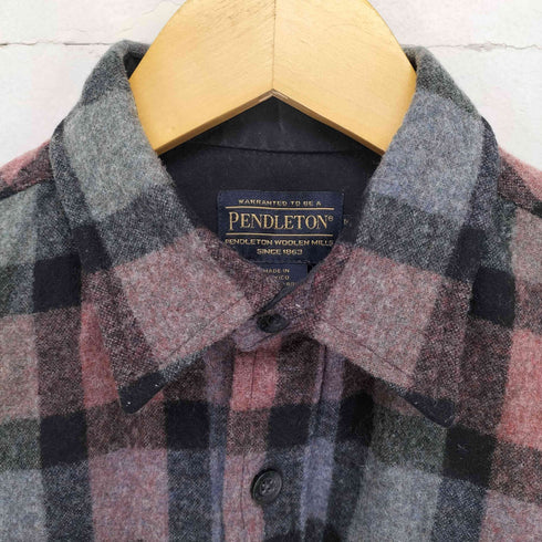 ペンドルトン PENDLETON ウール チェック L/Sシャツ フラップポケット メンズ import:S