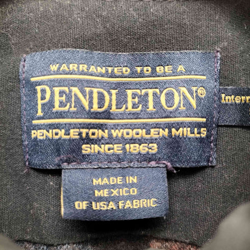 ペンドルトン PENDLETON ウール チェック L/Sシャツ フラップポケット メンズ import:S