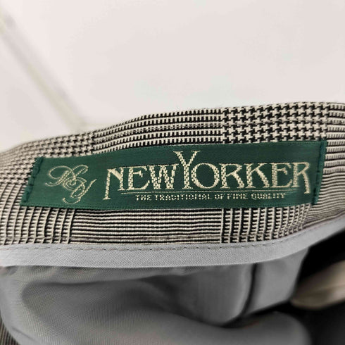 ニューヨーカー NEWYORKER セットアップ グレンチェック 1B ダブルテーラードジャケット スカート レディース
