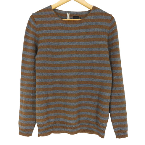 ヴァンダルストラット VAN DER STRAETE アルパカ混 ウール ボーダーニット メンズ import:M