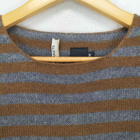 ヴァンダルストラット VAN DER STRAETE アルパカ混 ウール ボーダーニット メンズ import:M