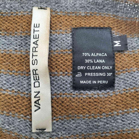 ヴァンダルストラット VAN DER STRAETE アルパカ混 ウール ボーダーニット メンズ import:M
