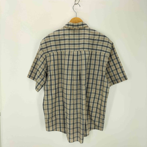 マンシングウェア Munsingwear チェック柄 ショートスリーブボタンダウLシャツ メンズ import:L