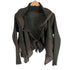プリーツプリーズイッセイミヤケ PLEATS PLEASE ISSEY MIYAKE 09SS フリル切替 ドレープカーディガン プリーツ オリーブ レディース JPN:3