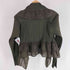 プリーツプリーズイッセイミヤケ PLEATS PLEASE ISSEY MIYAKE 09SS フリル切替 ドレープカーディガン プリーツ オリーブ レディース JPN:3