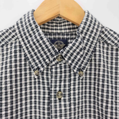 ドッカーズ DOCKERS ギンガムチェック柄 ショートスリーブボタンダウンシャツ メンズ