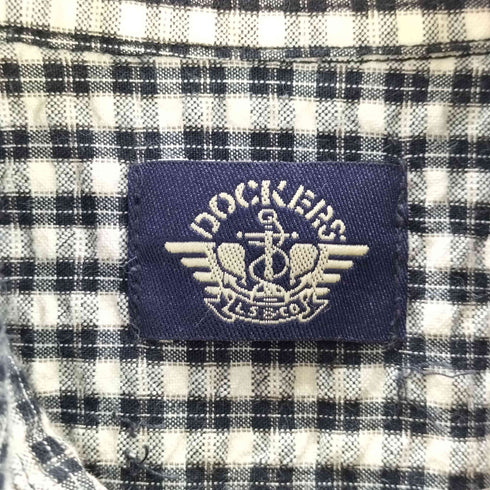ドッカーズ DOCKERS ギンガムチェック柄 ショートスリーブボタンダウンシャツ メンズ