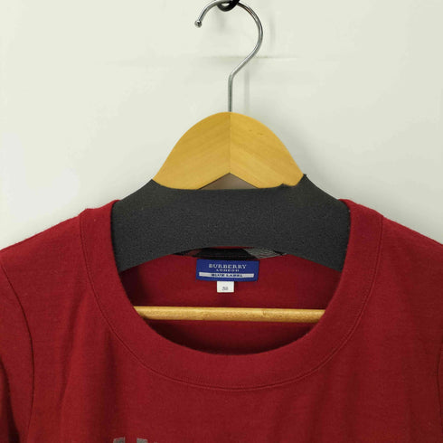 バーバリーブルーレーベル BURBERRY BLUE LABEL フロントブランドロゴ ニットカットソー レディース JPN:38