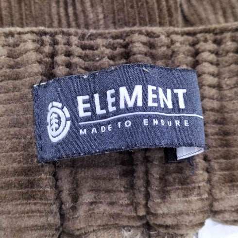 エレメント ELEMENT コーデュロイワイドパンツ メンズ L