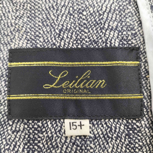 レリアン Leilian シルク100ヘリンボーンダブルテーラードジャケット メンズ 15+