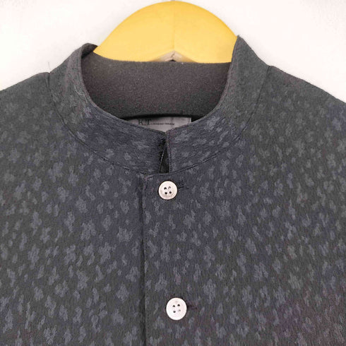 キヨコタカセ KIYOKO TAKASE 総柄 バンドカラー L/S シャツ メンズ