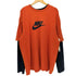 ナイキ NIKE フロントスウォッシュプリント フェイクレイヤードロングスリーブTシャツ メンズ XXL
