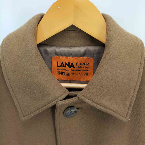 ジャーナルスタンダードレリューム JOURNAL STANDARD relume LANA WOOL/SUPER 140ステンカラーウールコート メンズ JPN:M