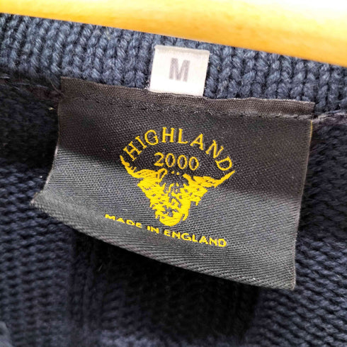 ハイランド HIGHLAND 英国製 ケーブル編み チルデンニットセーター メンズ JPN:M