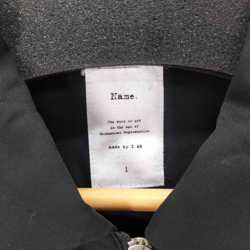 ネーム Name. 17SS ハーフジップシャツ ウール メンズ JPN:1