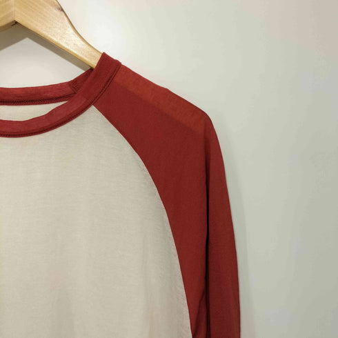 ロクビューティーアンドユースユナイテッドアローズ 6 BEAUTY & YOUTH UNITED ARROWS 2023AW コットンナイロン ベースボール Tシャツ シアーラグランT レディース