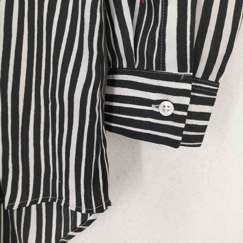 ピーエスポールスミス PS Paul Smith 唐辛子プリント ストライプシャツ レディース