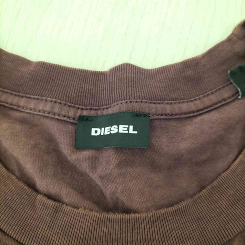 ディーゼル DIESEL ダメージ加工ラバープリントTシャツ メンズ import:L