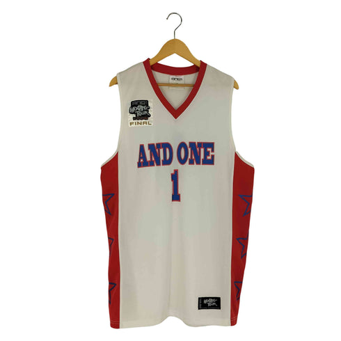 AND1 ノースリーブ Vネックゲームシャツ メンズ import:XL