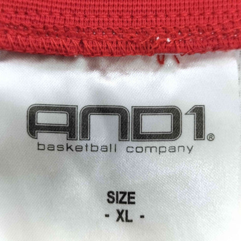 AND1 ノースリーブ Vネックゲームシャツ メンズ import:XL
