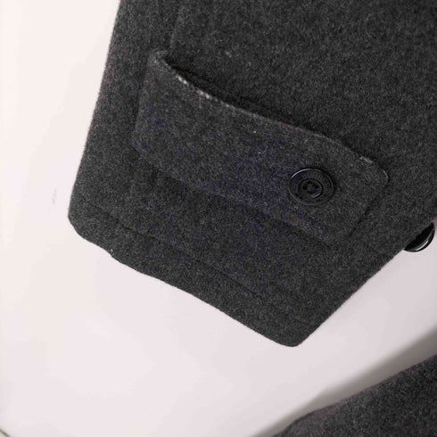 バーバリーブラックレーベル BURBERRY BLACK LABEL 裏地ノバチェックウールダッフルコート レディース JPN:M